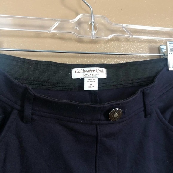 Coldwater Creek Natural Fit Navy Stretch Pants M - Picture 2 of 6